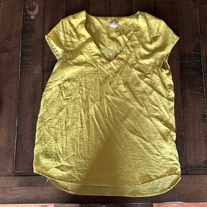 Yellow H&M dress blouse size 6